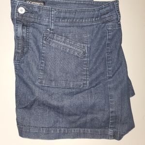Z cavaricci denim mini skirt sz 22